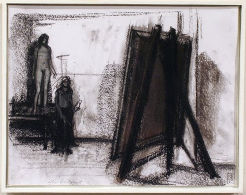 Artist and model (after Rembrandt) 