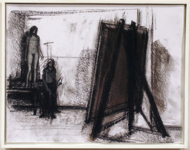 Artist and model (after Rembrandt) 
